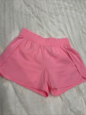 GAP Pink Elastic-Waist Athletic Shorts